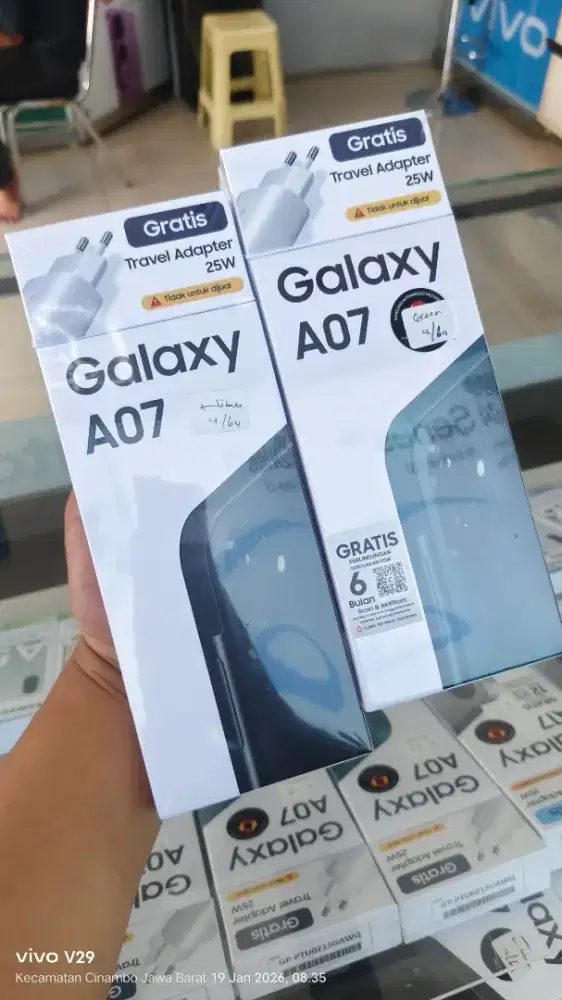 Samsung A07 4+4/64gb baru segel box spesial promo