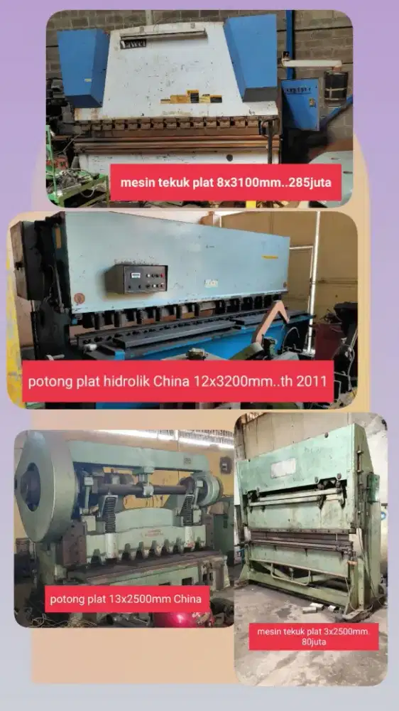 Mesin potong tekuk plat hidrolik