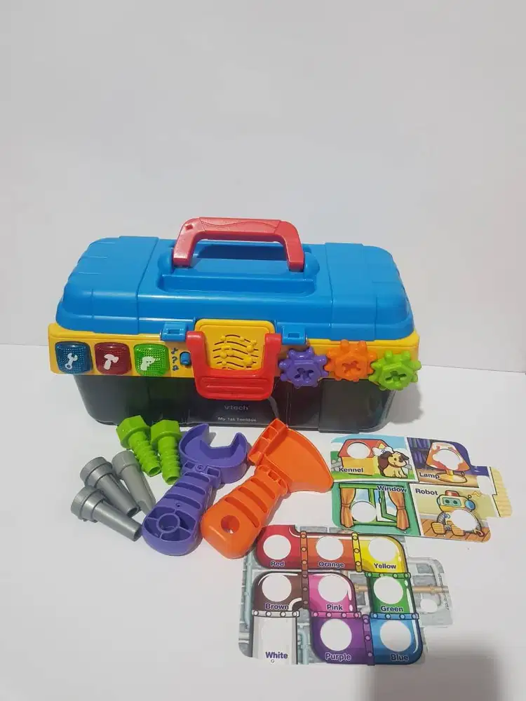 vtech my ist toolbox first mainan alat tukang