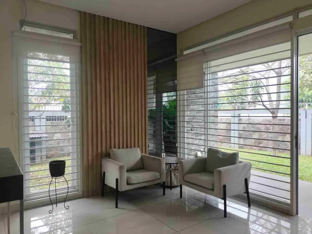 Rumah Villa Hoek Mewah Tanah Baru Residen Furnish Akses Sentul Summarecon Jagorawi