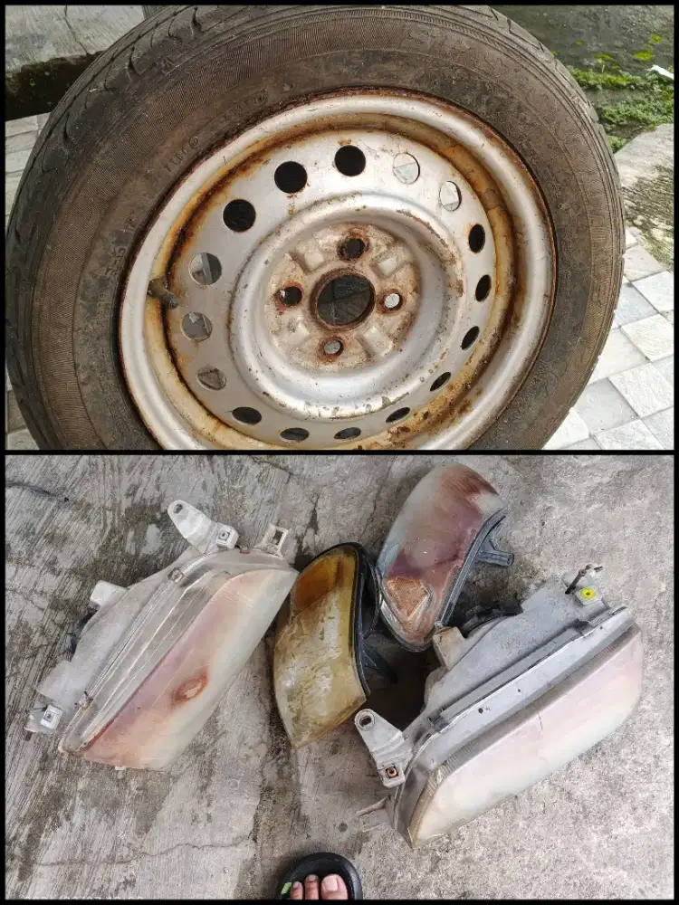 Velg ban serep head lamp ex great Corolla 95
