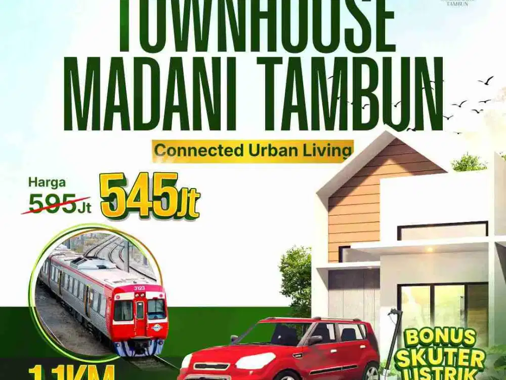 PROMO Rumah Baru DP 0% Cicilan Mulai 4Jtan Dekat RS Kartika Husada Tambun Selatan Bekasi