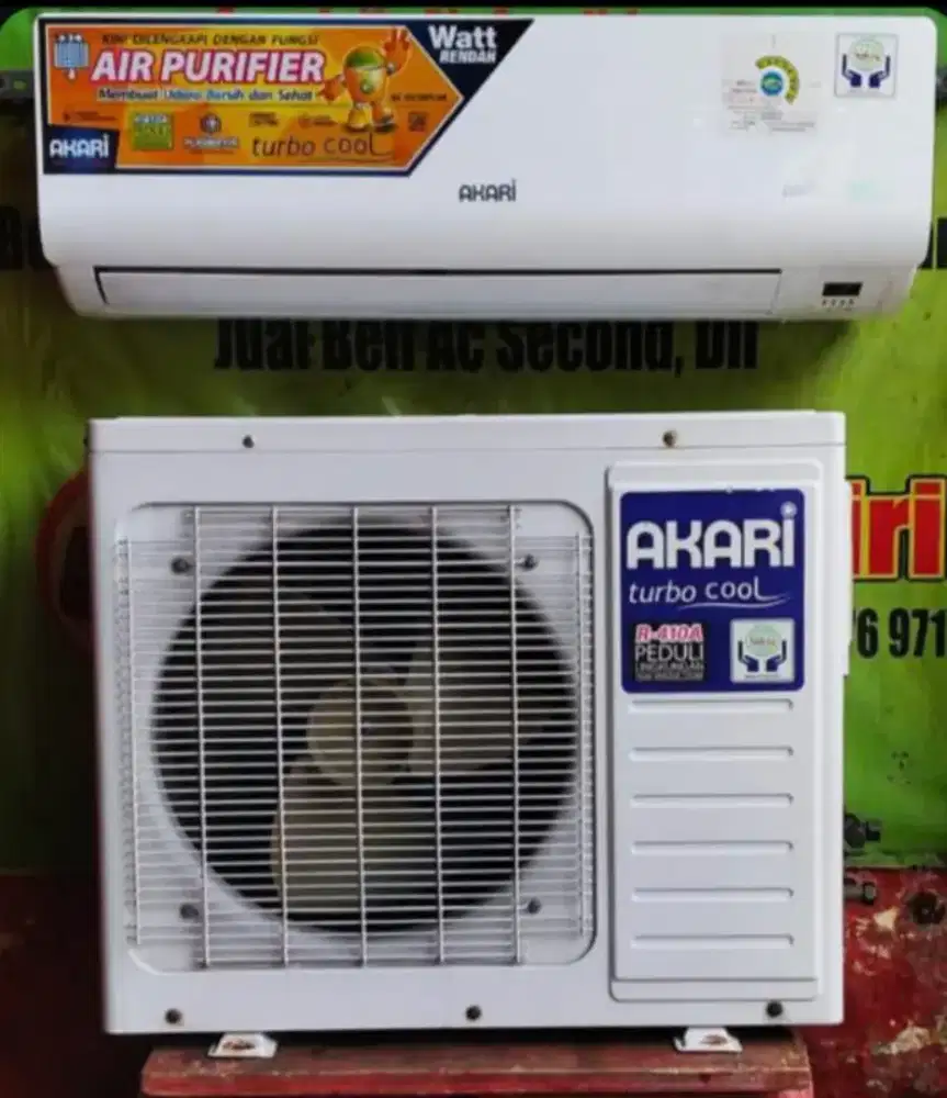 Jual ac akari 1/2 pk R 410  360 watt kondisi 95% ori semua