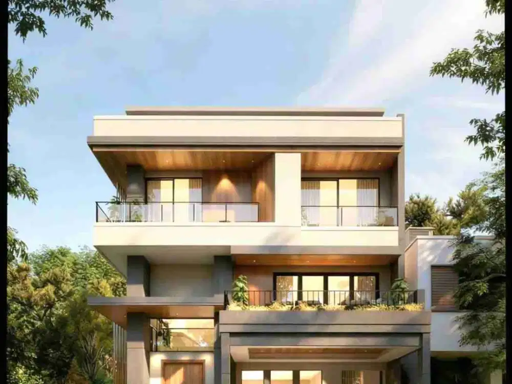 BSD - Brand New Modern Tropical House | Hoek 280m² | 5BR | 3 Lantai | Rp12,5M