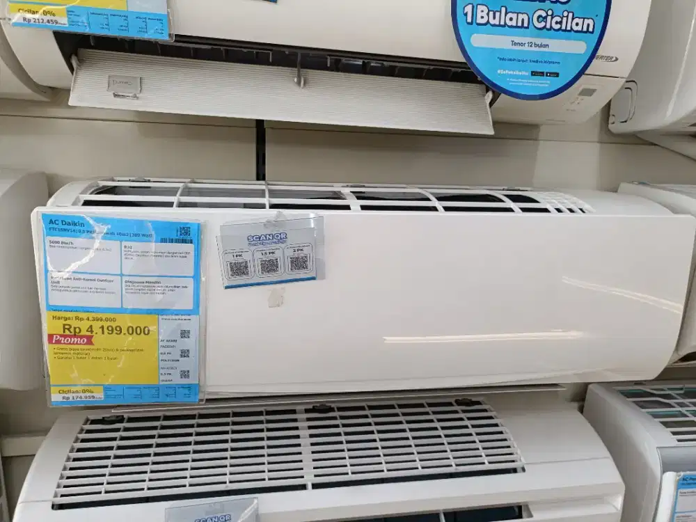 Kredit Kredivo ac Daikin 1/2PK Bunga 0 Tanpa Dp