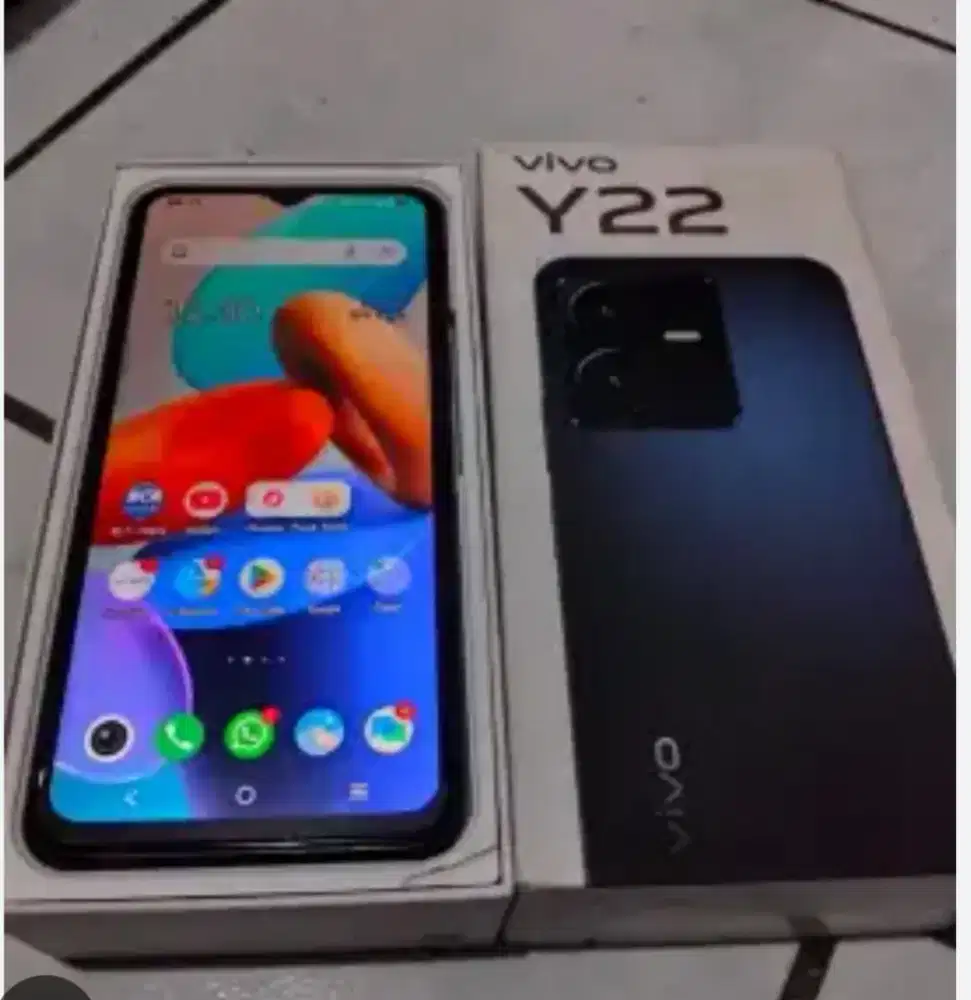 Murah hp Vivo Y22 4+4/128 lkp, bs TT