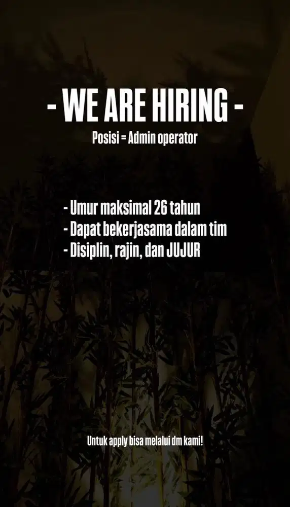 Mencari pekerja untuk ClicknPlay PC Cafe (warnet)