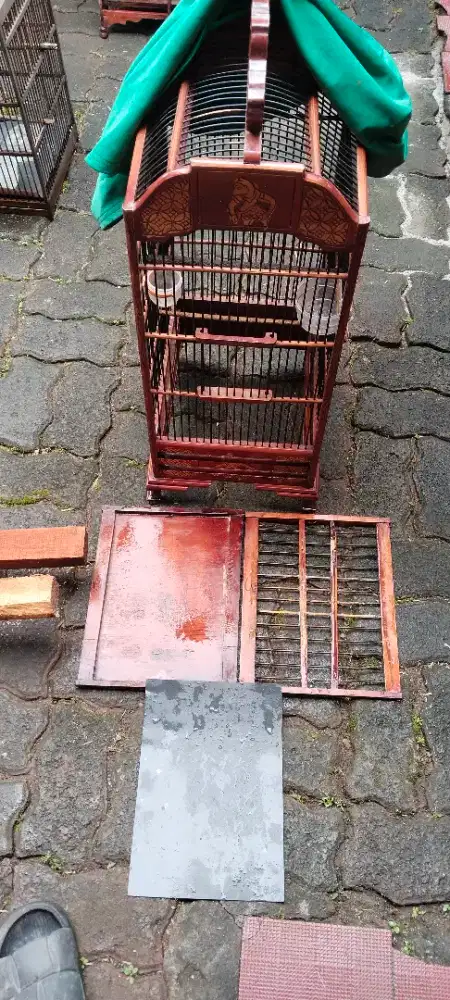 Di jual kandang burung ukuran + kerodongnya