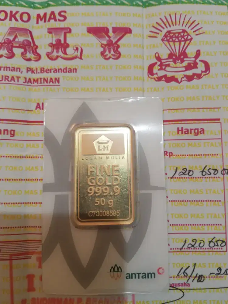 Antam 50 gram medan