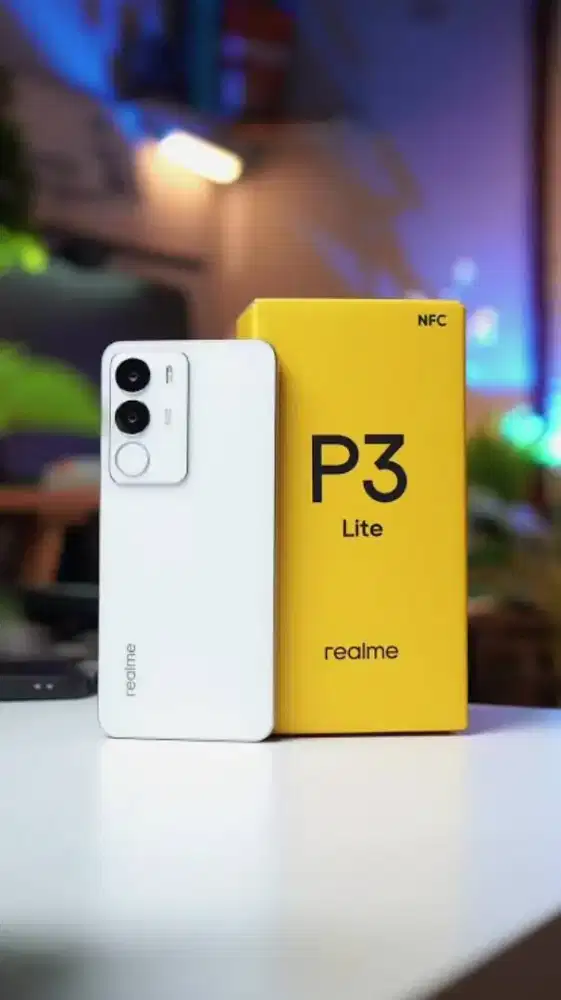 Realme P3 lite 4+4/128 white mulus kayak baru