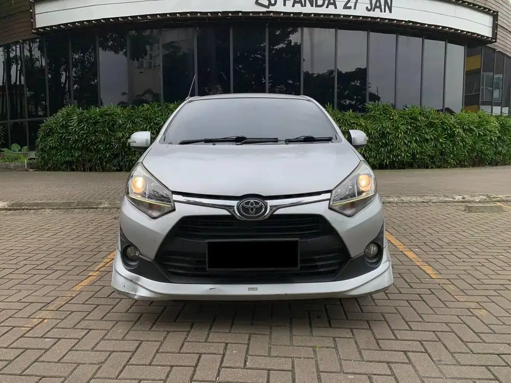 TOYOTA AGYA 1.2 TRD AT MATIC 2018 SILVER, KM 80RB