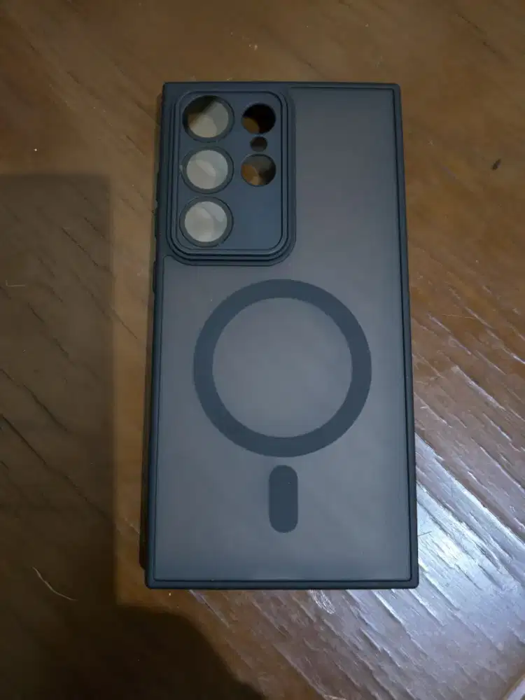 Case Matte Mag Safe S 24 Ultra - Black Transparan