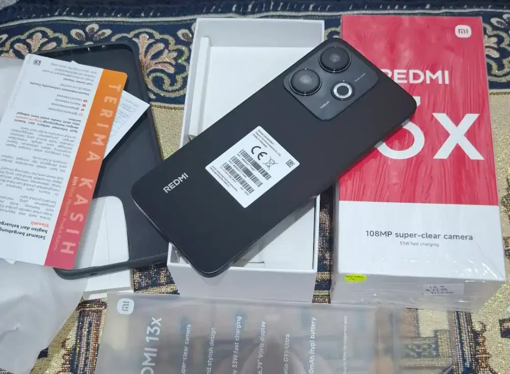 Redmi 13X Ori RAM 8/128 Lengkap