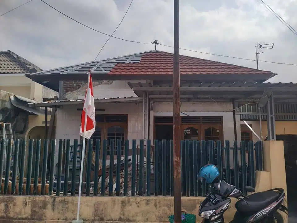 Bongkar Renovasi Atap Rumah Dgn Baja Ringan BIMATRUSS Konstruksi KUAT