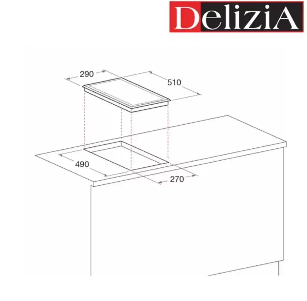 Kompor Listrik Delizia dua tungku