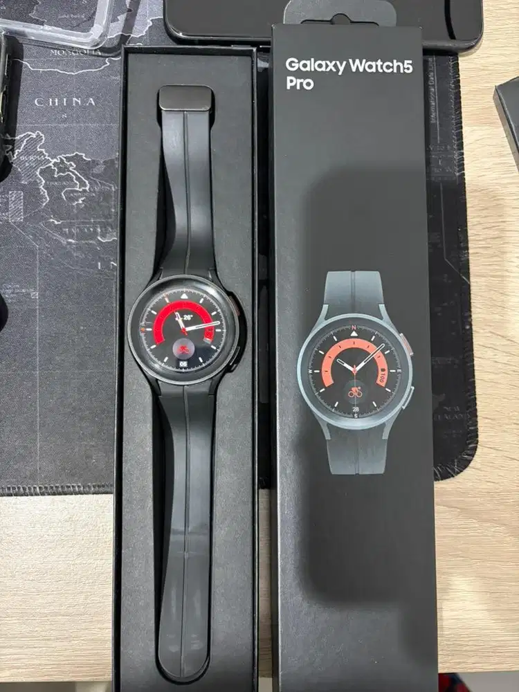 Samsung smart watch 5 pro black resmi sein likenew