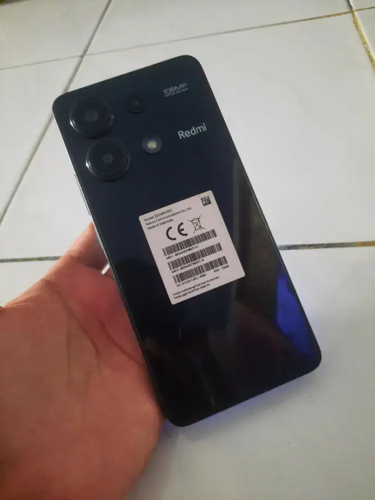 Redmi note 13 4G,  sidik jari dilayar, hp + casan
