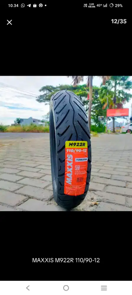 Jual bu Ban scoopy maxxis 110/90 ring 12