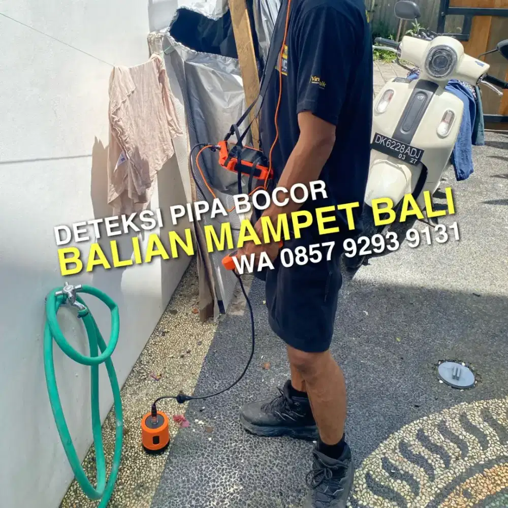 JASA DETEKSI TITIK PIPA BOCOR & PENCARIAN LOKASI SEPTIC TANK BWH TANAH