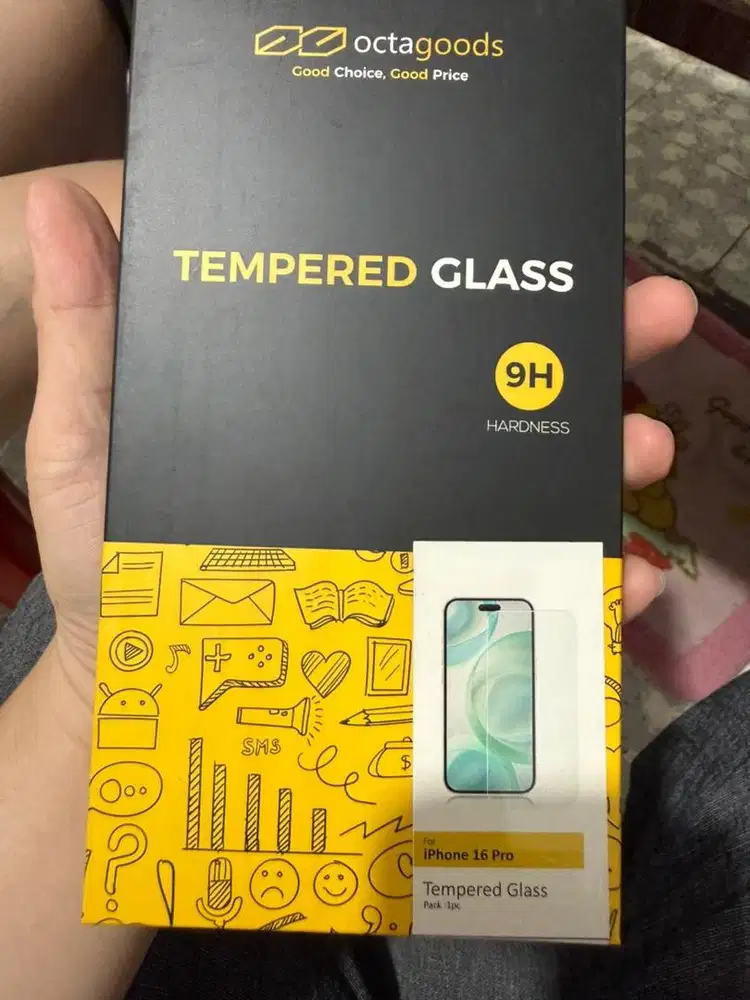 Octagoods Tempered Glass utk 16 pro max & 16 pro
