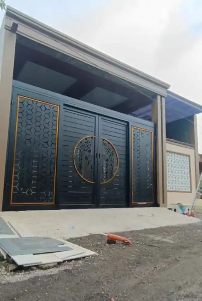 Pintu sliding swing besi pintu geser idaman