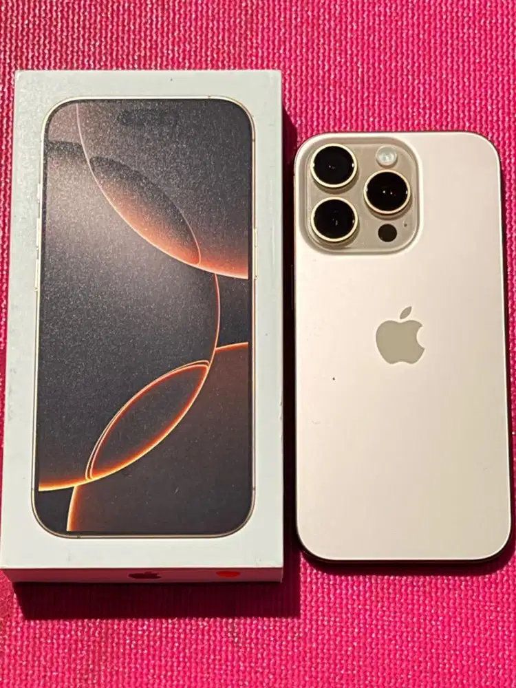 iPhone 16 Pro 512 GB Ex-Ibox Dessert Titanium BH 100% Garansi s/d July