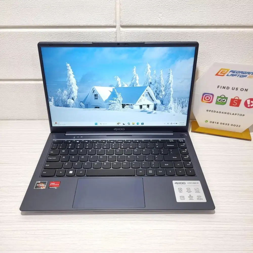 Laptop Axioo Hype 5 AMD X3 Ryzen 5-3500U 8GB/256GB FHD IPS DISPLAY