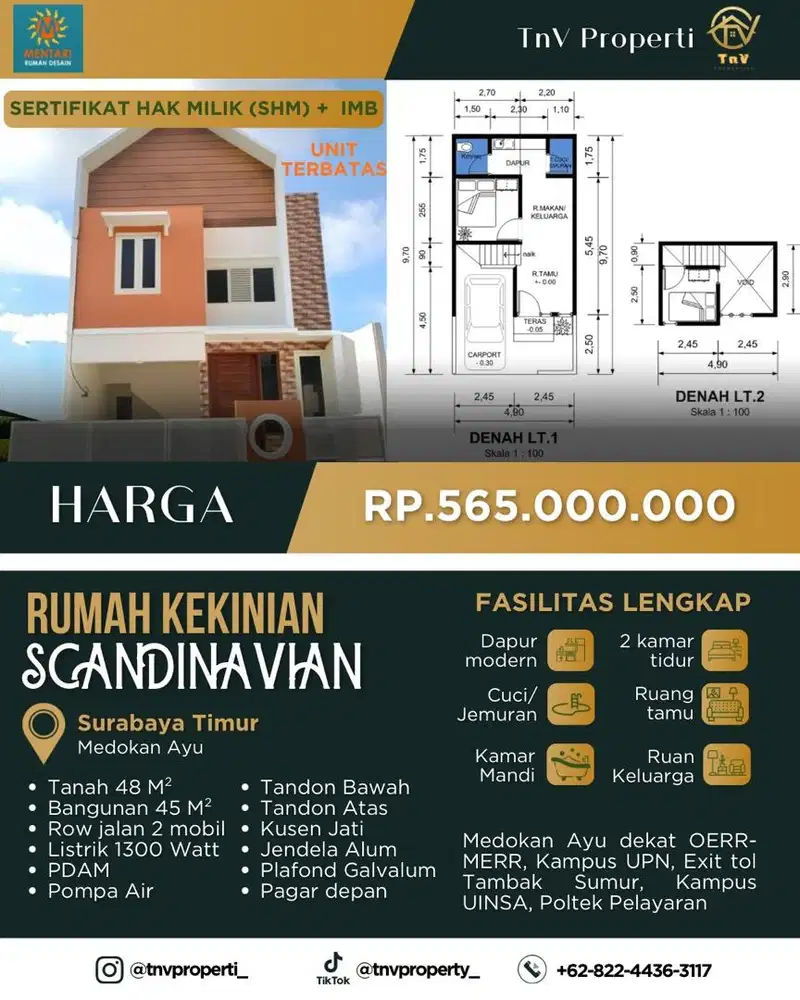 Rumah Murah Surabaya Timur | Cocok untuk Keluarga Baru