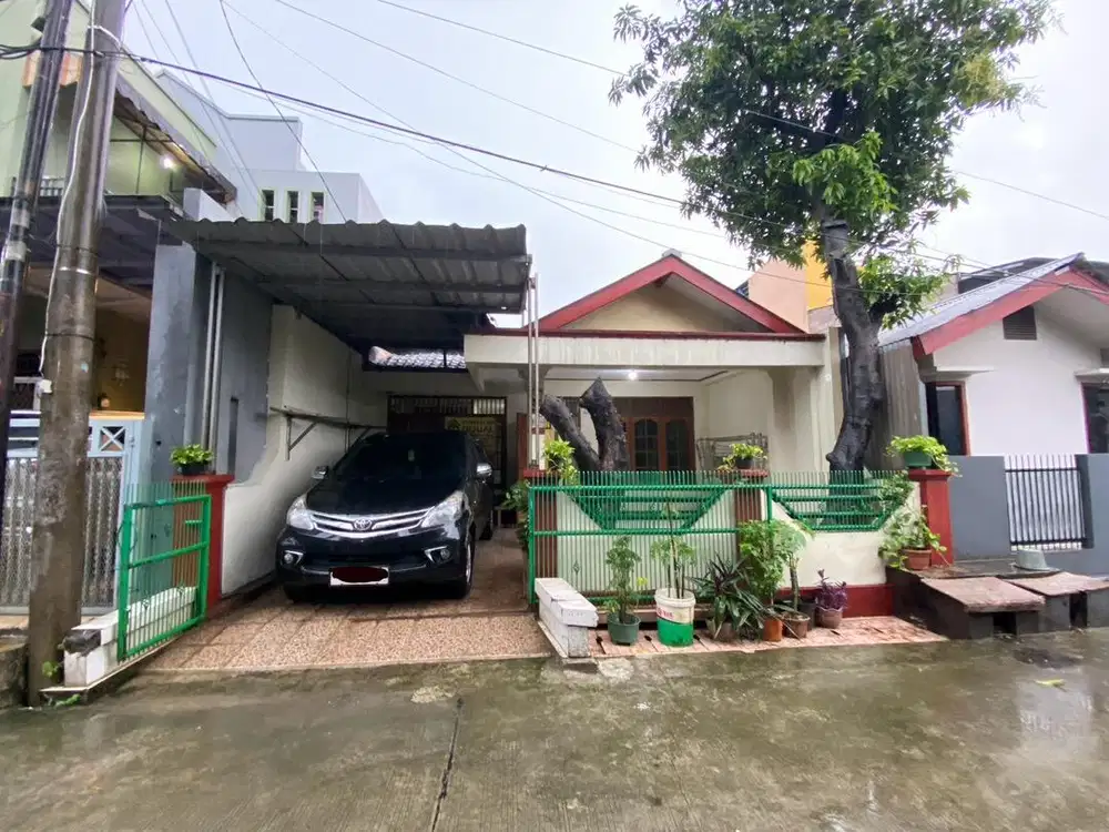 Jual rumah bekas bekasi kota bebas banjir rawalumbu bojongmenteng nego