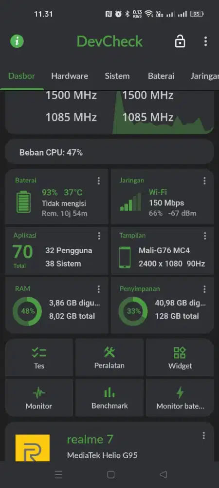 REALME 7 NFC , RAM 8/128GB ,
