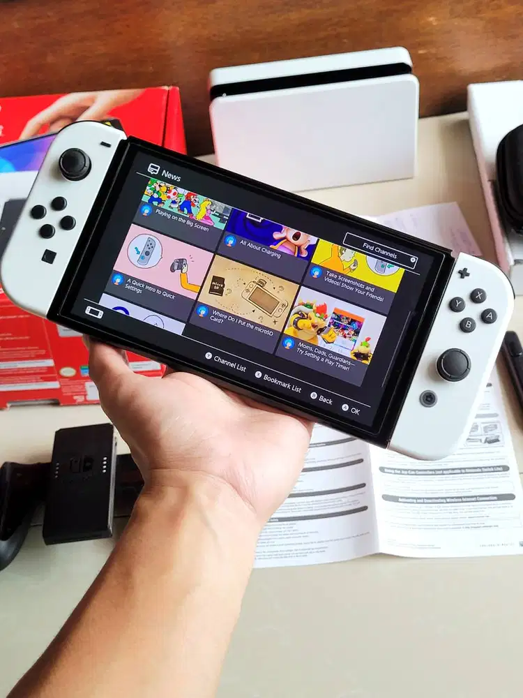 Nintendo Switch OLED Garansi Resmi GS Shop Fullset Original OFW Mulus