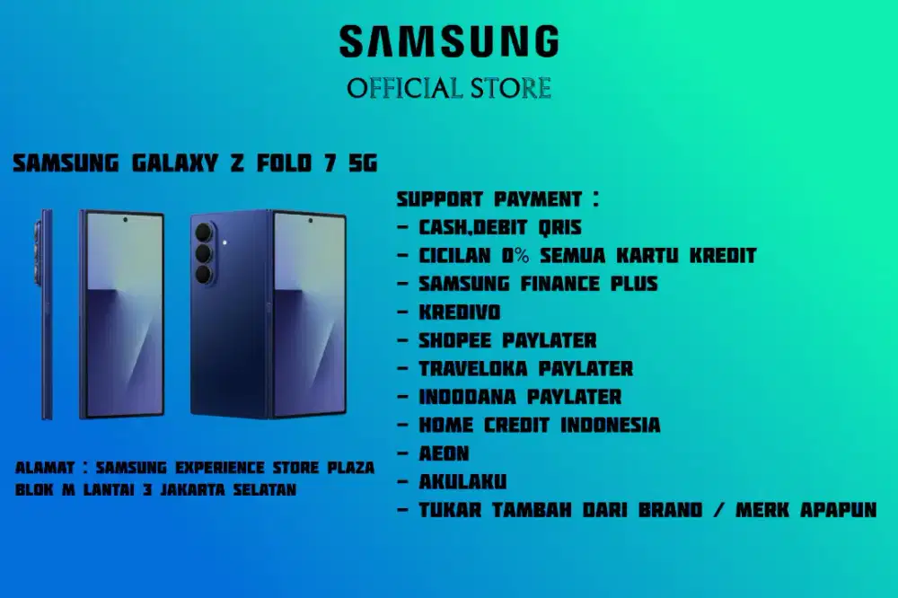 PROMO Samsung Galaxy Z Fold 7 5G Garansi Resmi SEIN