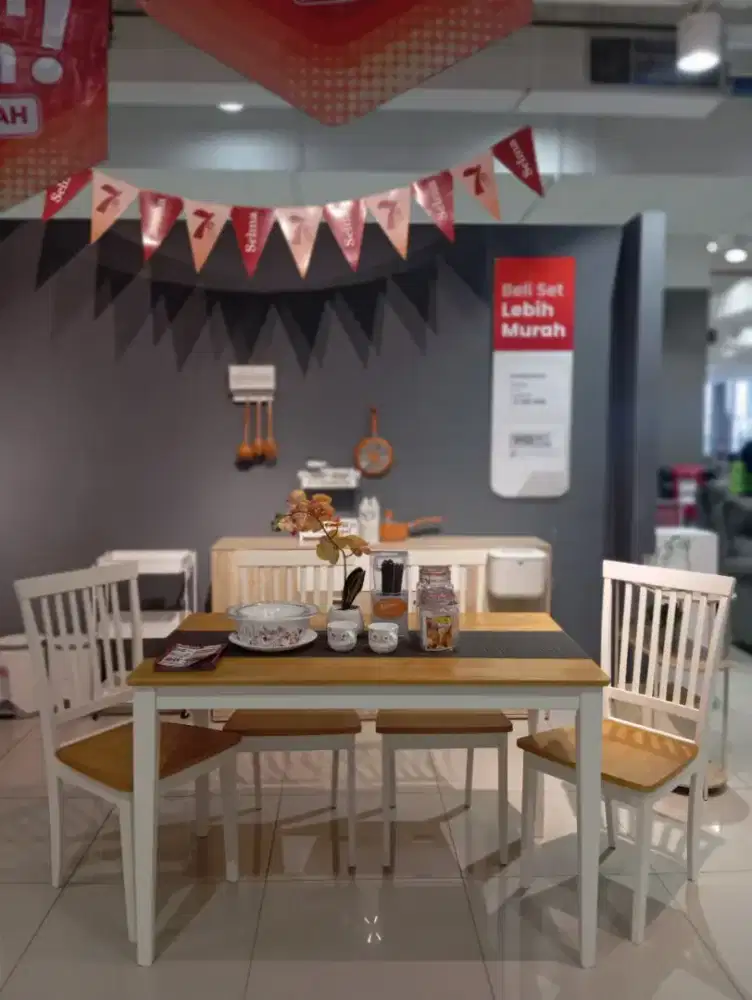 PROMO SET MEJA MAKAN AESTHETIC DAN KOKOH!