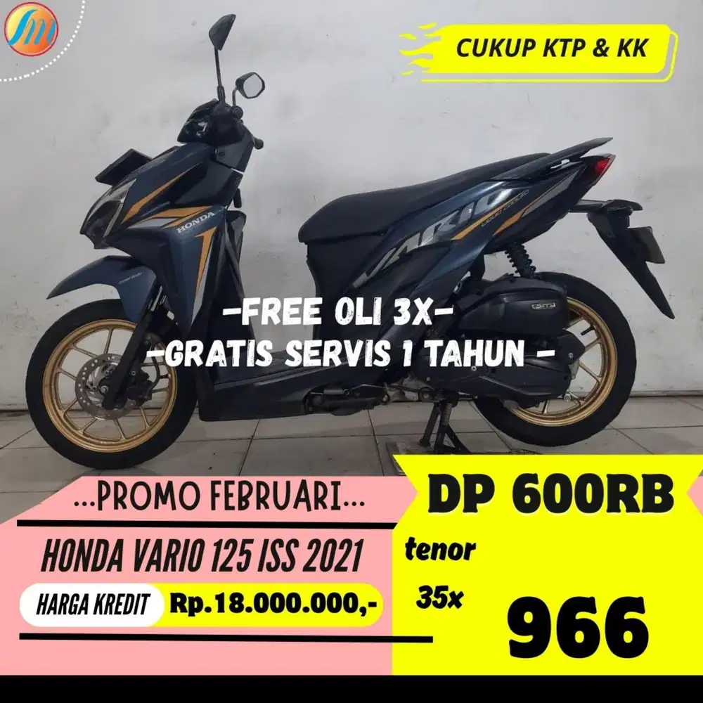 HONDA VARIO 125 ISS 2021 DP PROMO 600RIBU ANGSURAN SANGAT TERJANGKAU