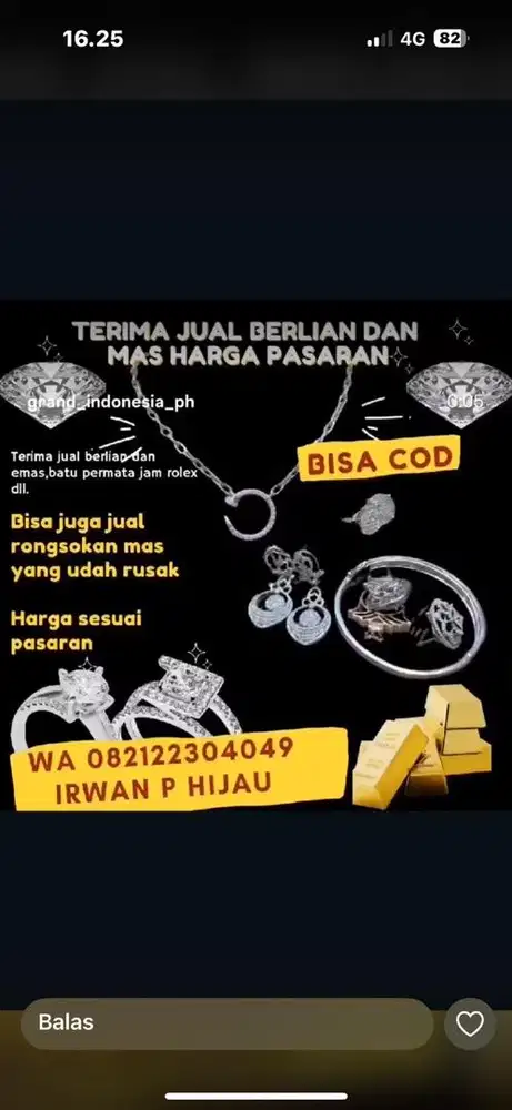 Terima jual emas dan perak dengan harga tinggi