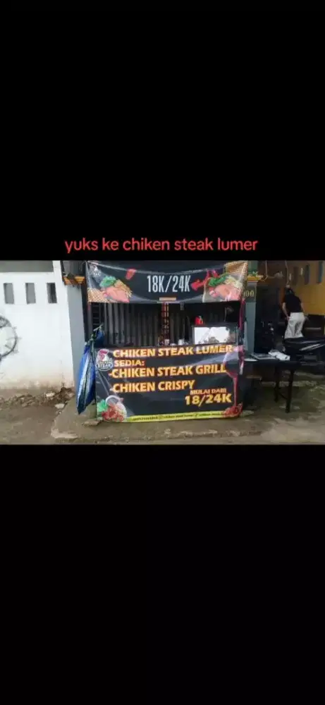 Dijual borongan paket usaha bekas chicken steak nego