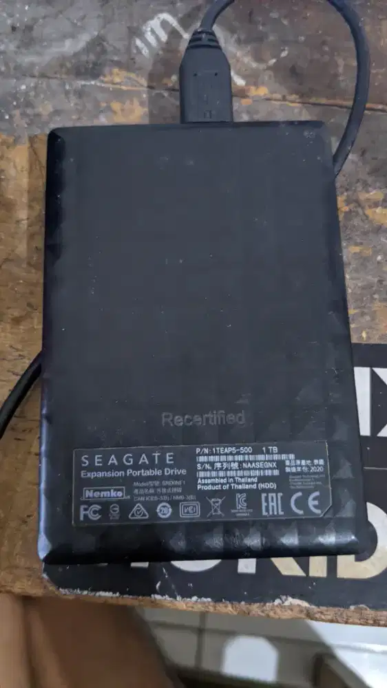 HDD Seagate external 1TB