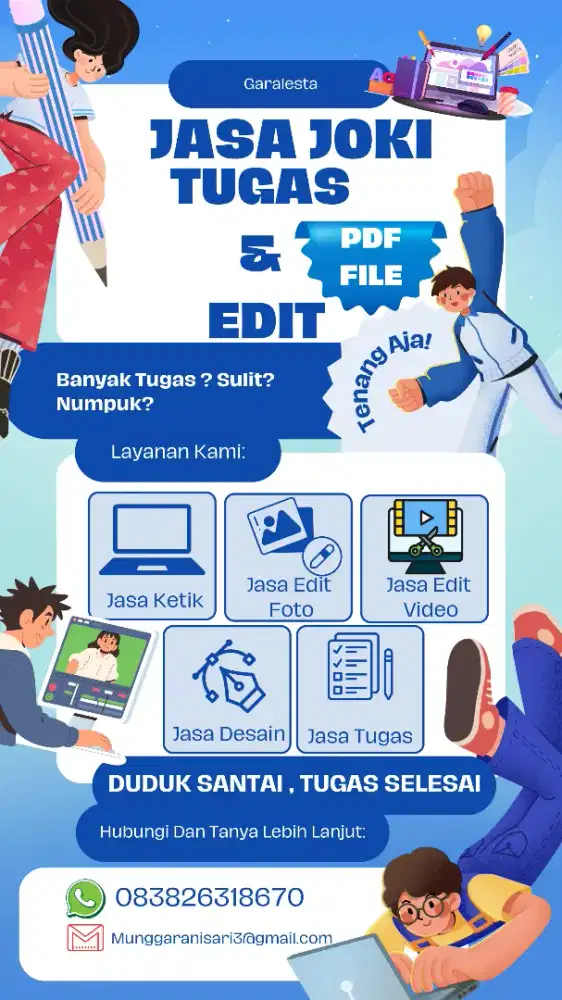 JASA JOKI TUGAS DAN EDIT FOTO VIDEO