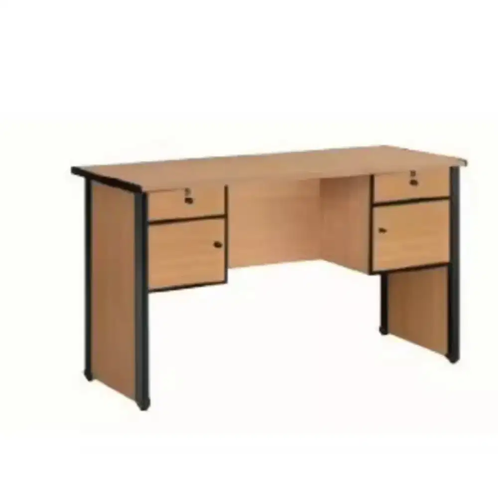 Meja kantor kayu partikel 120cm anti jamur