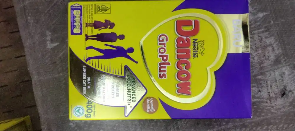 Jual susu dancow growplus vanilla 400gr EXP april 2027