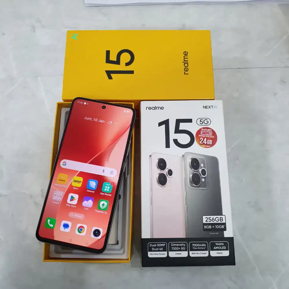 Realme 15 5G 8/256GB Second Mulus Fullset Original