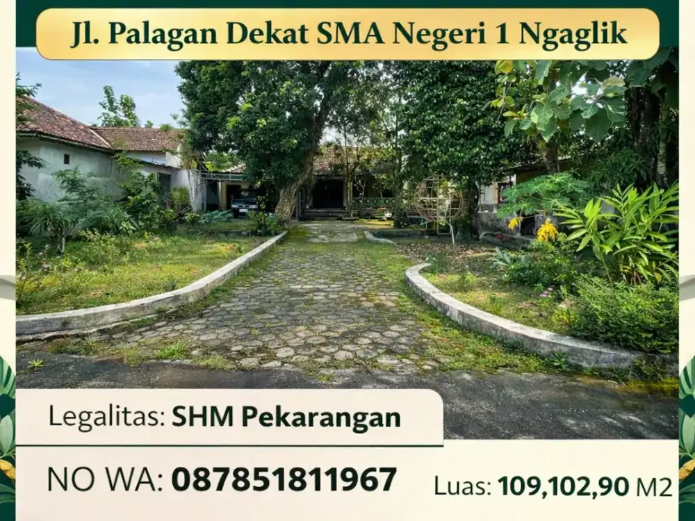 Tanah Pekarangan Jl. Palagan km 11