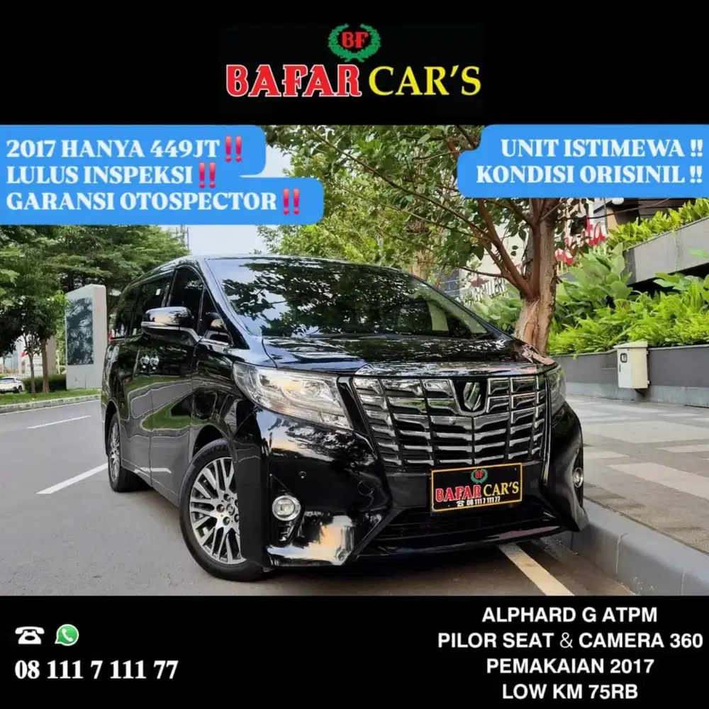 Toyota Alphard 2017 G Atpm