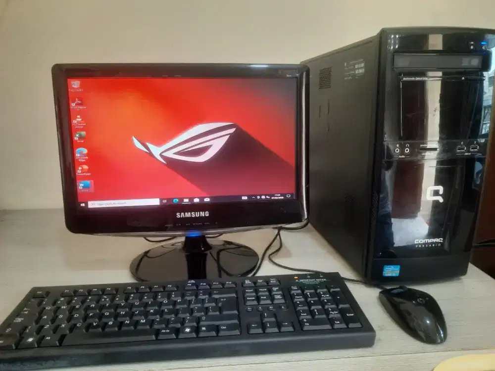 1Set Komputer Hp Compaq Core,i3(Ram4-Hdd-500)Normal Jual BU Cepat  COD