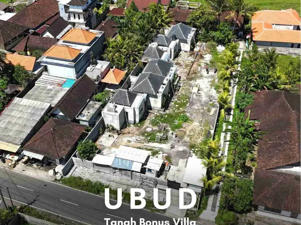 For Sale 3 unit villa + bonus Tanah lokasi Kemenuh Ubud Bali 
dekat Central Ubud