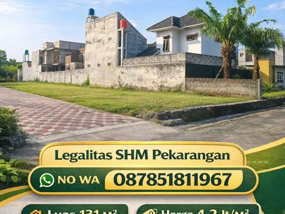 Tanah Maguwoharjo 3 menit dari  UNRIYO kampus 2