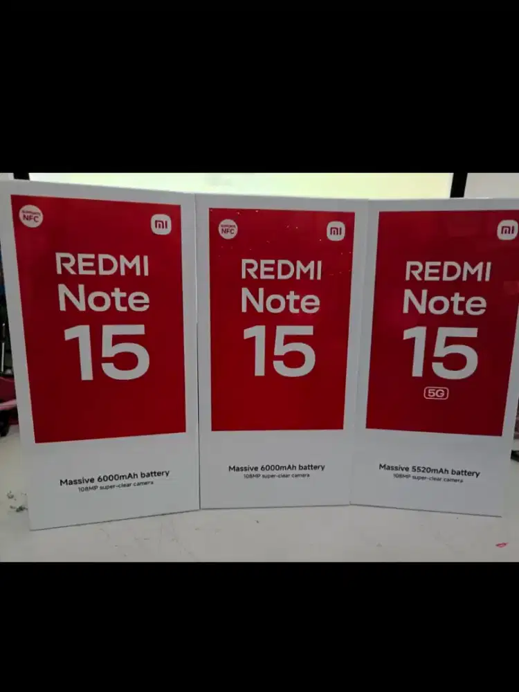 Redmi Note 15 5G 12/512 8/256 4G 8/128 8/256 CICILAN 0%