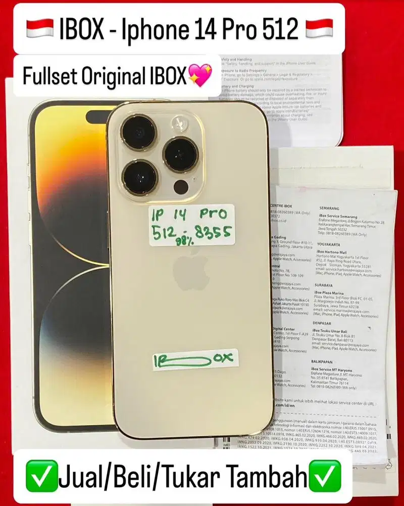 Iphone 14 Pro 512 Gold IBOX LIKE NEW