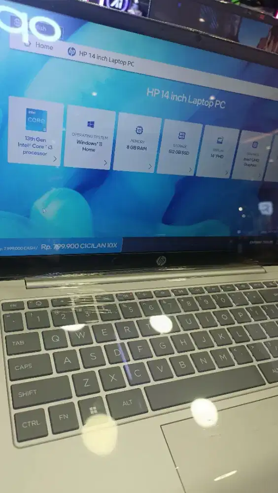LAPTOP HP 14 CORE I3 DENGAN 0% HOME CREDIT