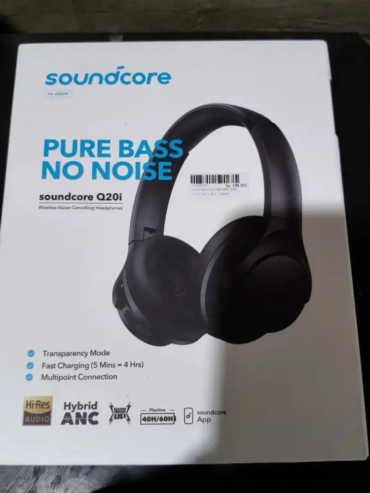 JUAL HEADPHONE MERK SOUNDCORE Q20i